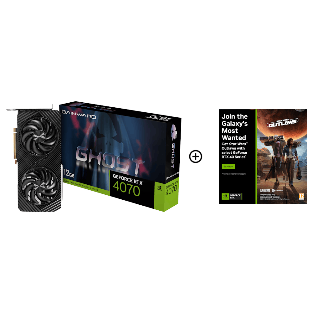 Gainward GeForce RTX 4070 Ghost 12GB GDDR6X PCI-Express Graphics Card