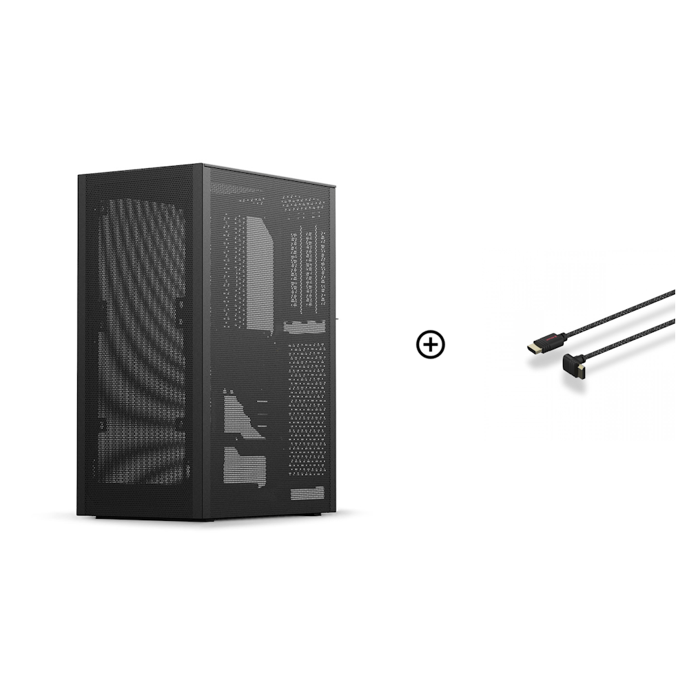 Ssupd Meshlicious Mini ITX Case - Full Mesh - Black - PCIE 3.0