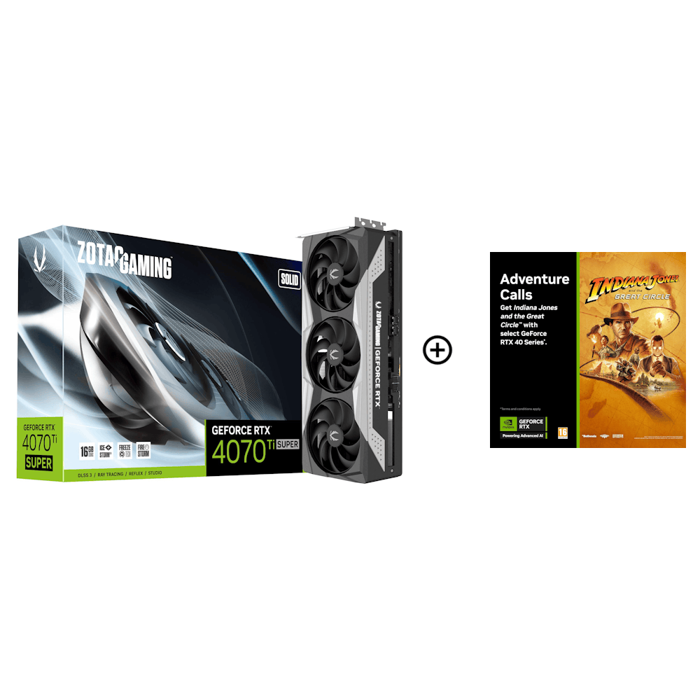 Zotac GeForce RTX 4070 Ti Super Solid 16GB Graphics Card