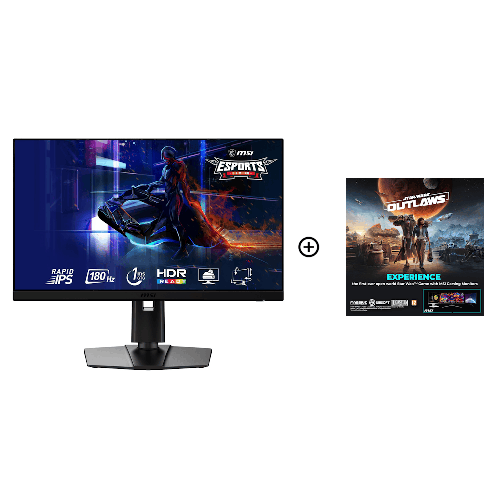 MSI 27" G272QPF E2 2560x1440 Rapid IPS 180Hz 1ms Adaptive-Sync Widescreen Gaming Monitor