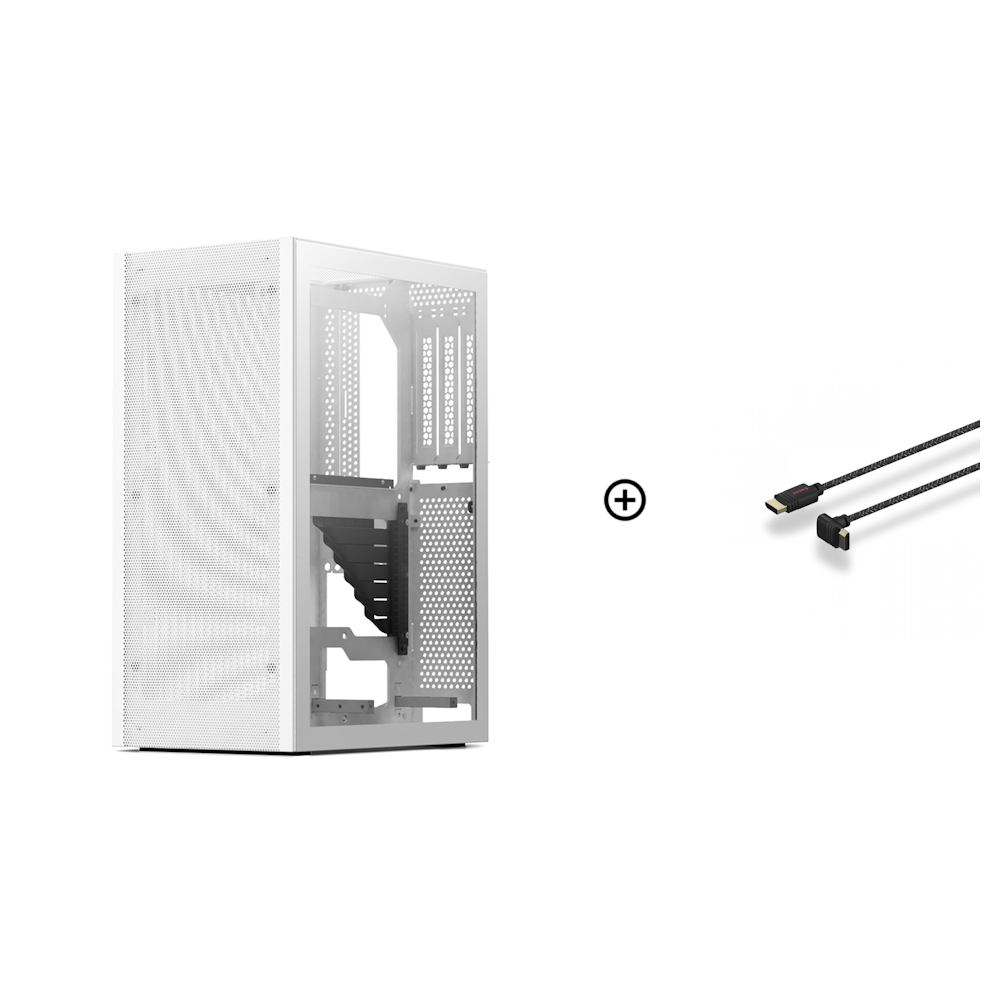 Ssupd Meshlicious Mini ITX Case - Tempered Glass - White - PCIE 3.0