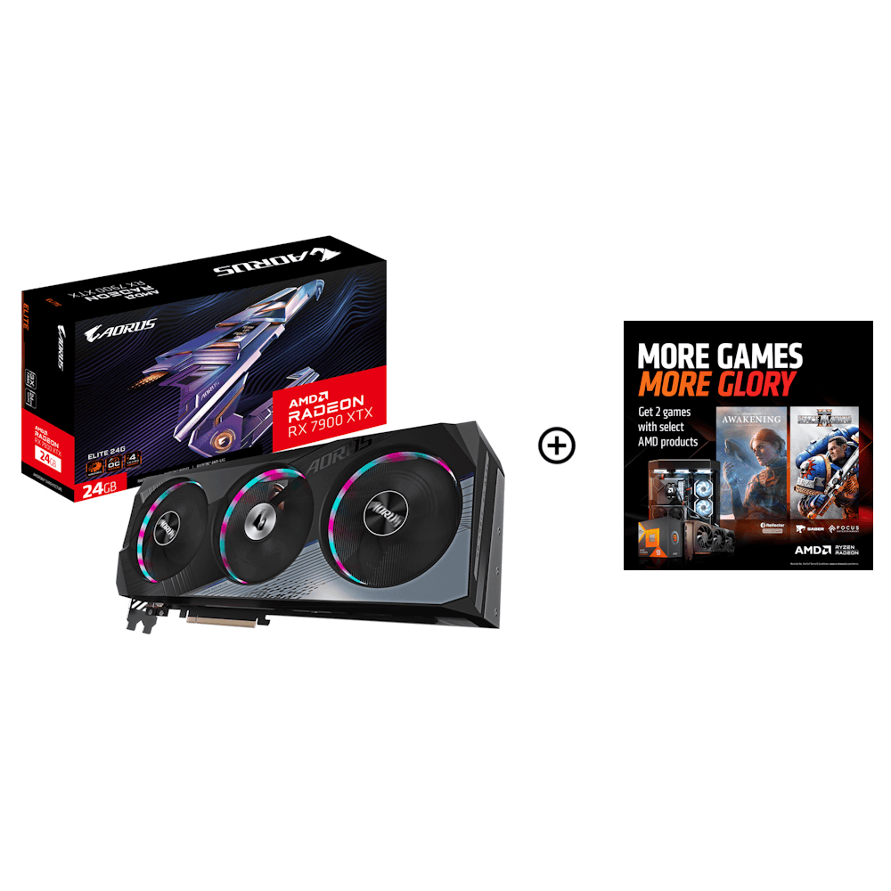 Gigabyte - Gigabyte Radeon RX 7900 XTX AORUS ELITE 24GB GDDR6 PCI-Express Graphics Card