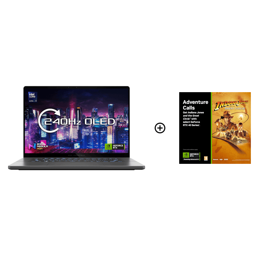 ASUS ROG Zephyrus G16 NVIDIA RTX 4070 32GB 16.0 OLED WQXGA 240Hz Intel  Ultra 9 185H Gaming Laptop