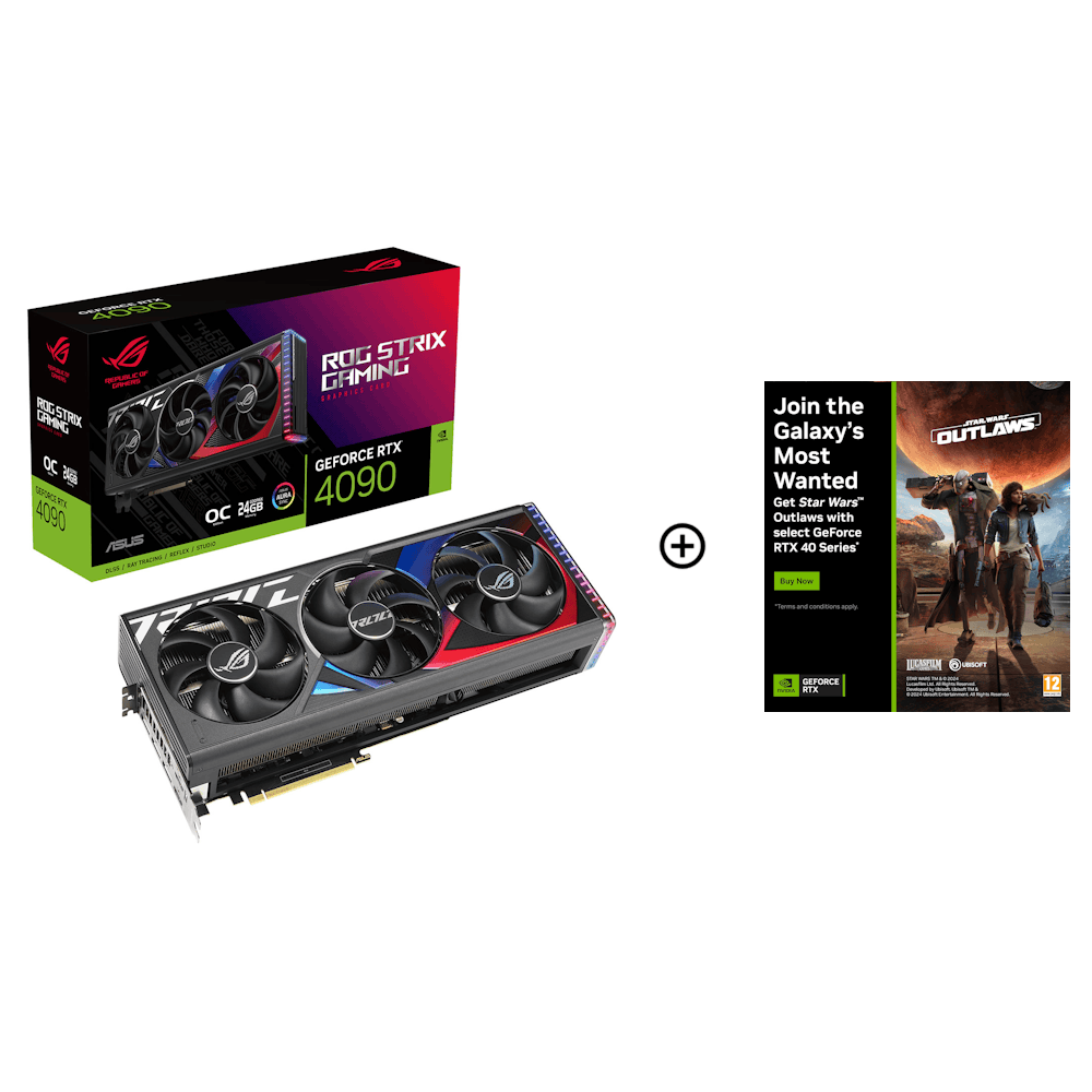 Asus GeForce RTX 4090 ROG Strix OC 24GB GDDR6X PCI-Express Graphics Card