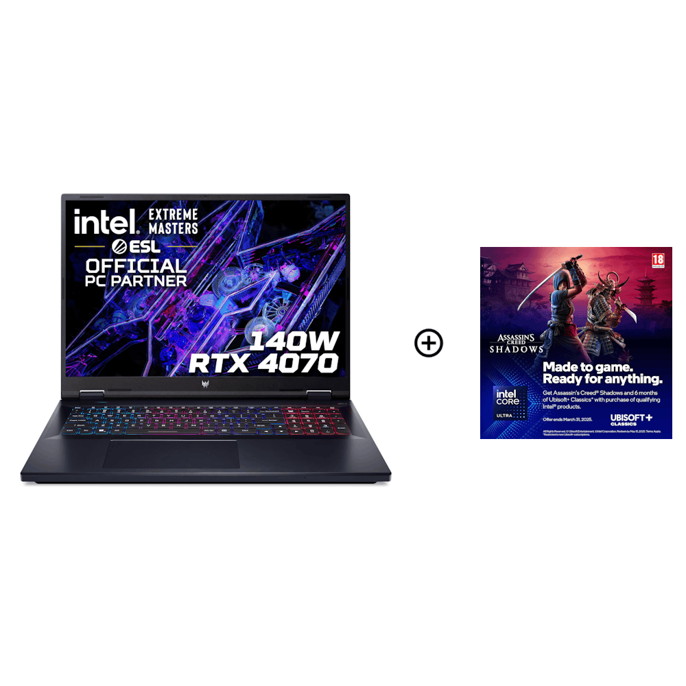 Acer Predator Helios Neo 18 NVIDIA RTX 4070 16GB 18 WQXGA 240Hz Intel i7-14700HX Gaming Laptop