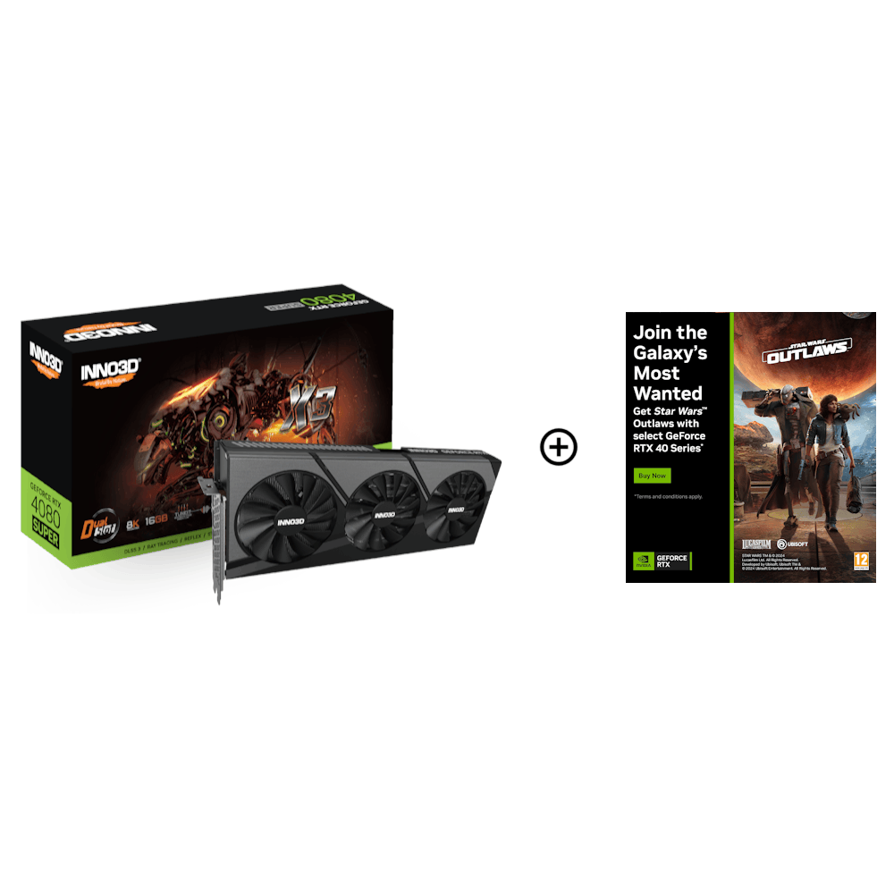 Inno3D GeForce RTX 4080 SUPER X3 16GB GDDR6X PCI-Express Graphics Card