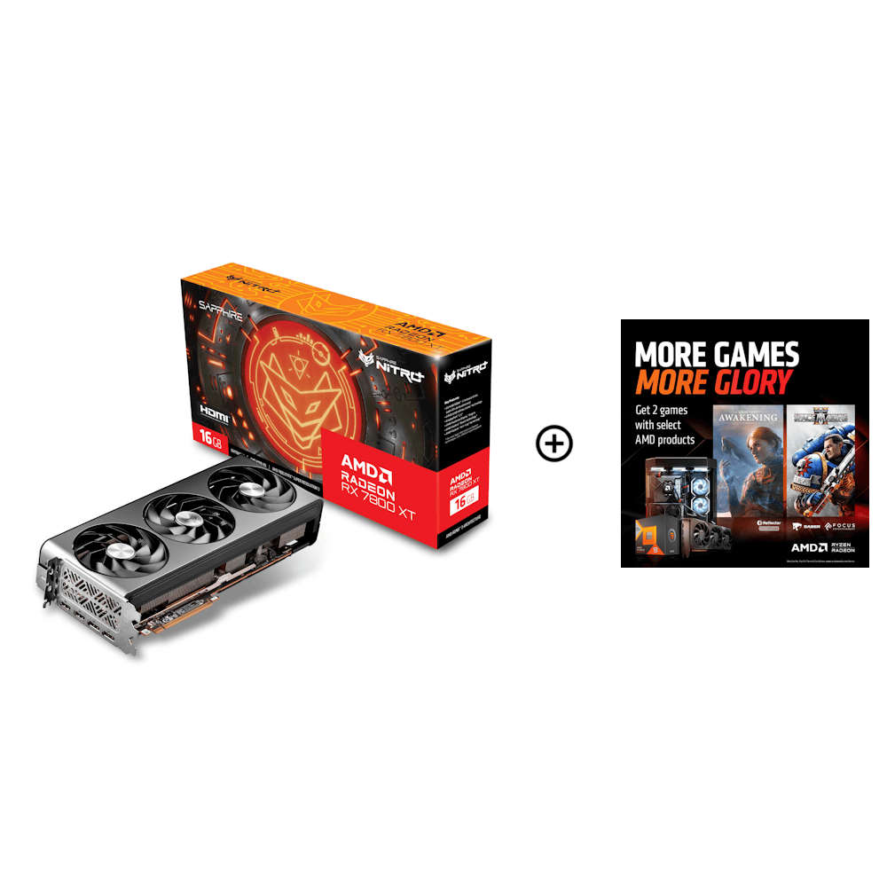 SAPPHIRE NITRO+ AMD Radeon™ RX 7800 XT Gaming Graphics Card with 16GB GDDR6, AMD RDNA™ 3 architecture