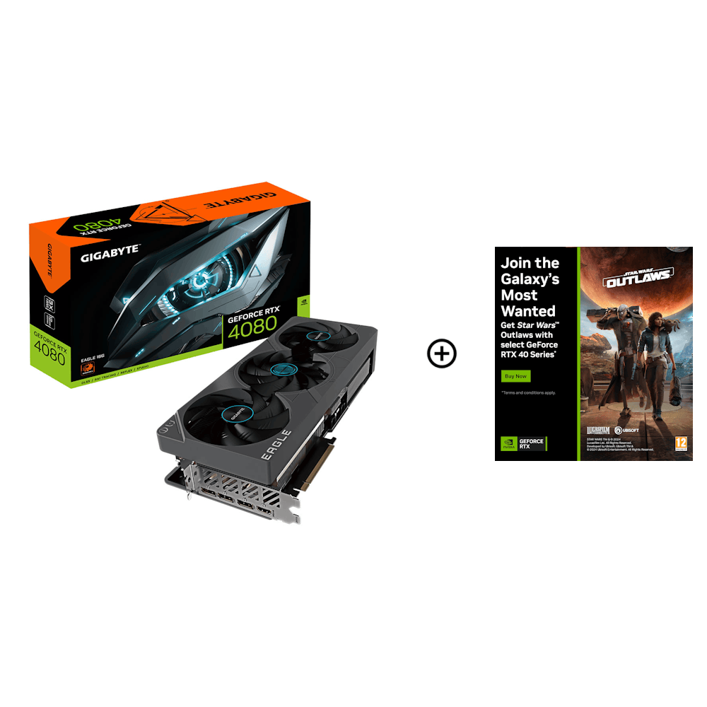 Gigabyte GeForce RTX 4080 Eagle 16GB GDDR6X PCI-Express Graphics Card