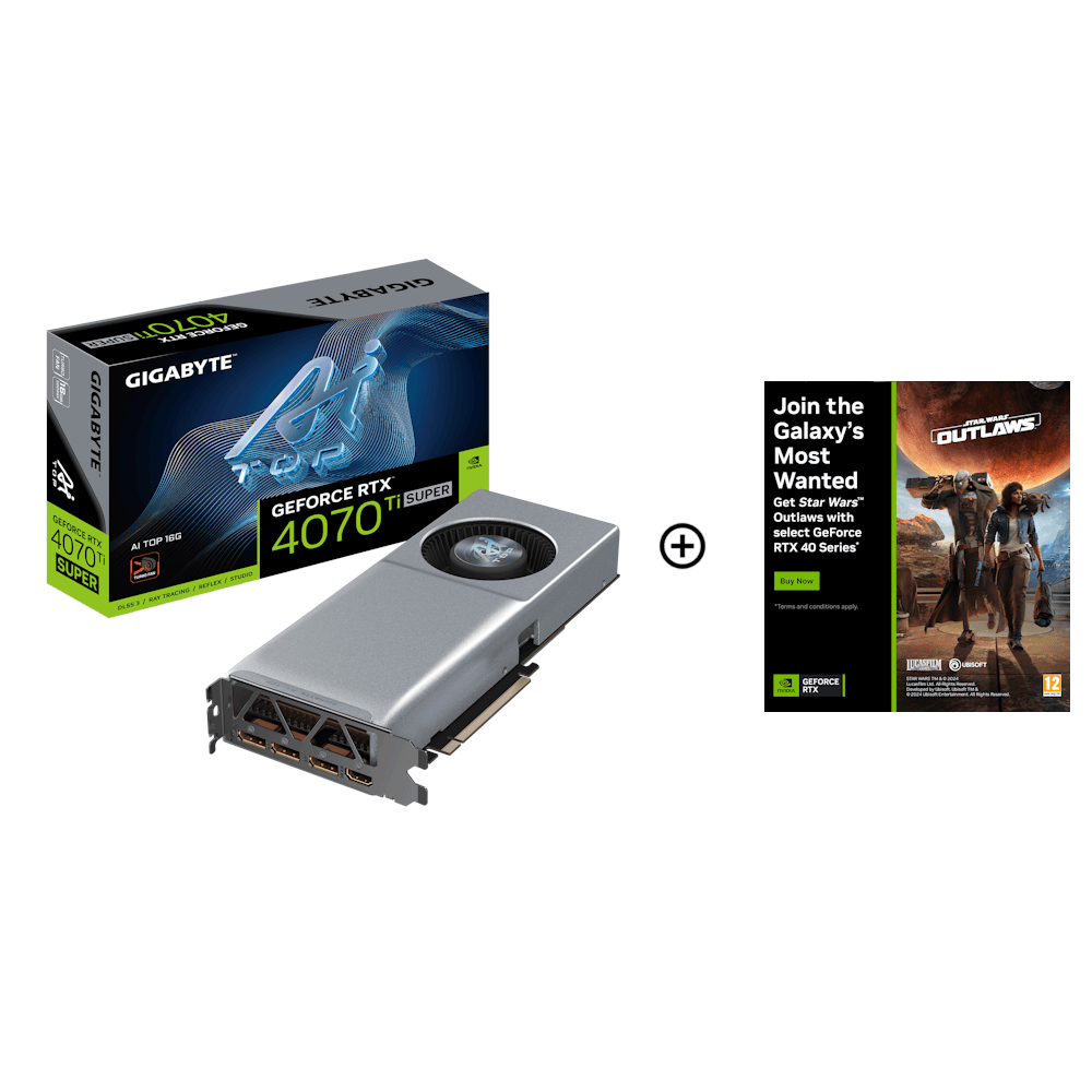 Gigabyte GeForce RTX 4070 Ti SUPER AI TOP 16GB GDDR6X PCI-Express Graphic