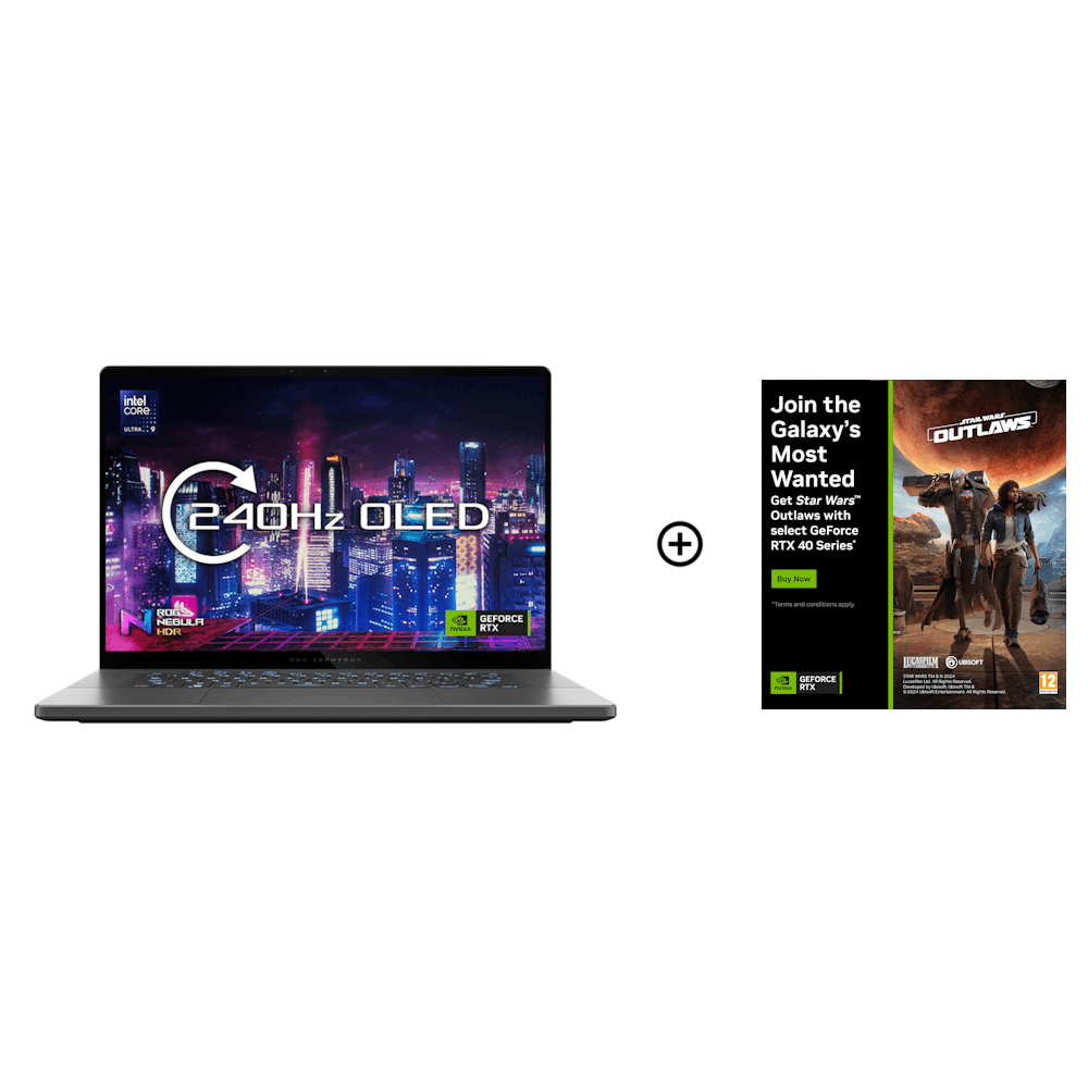 ASUS ROG Zephyrus G16 NVIDIA RTX 4070 32GB 16.0 OLED WQXGA 240Hz Intel  Ultra 9 185H Gaming Laptop