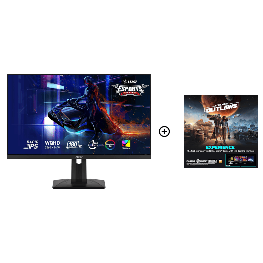 MSI 27" MAG 274QRF QD E2 2560x1440 IPS 180Hz A-Sync Gaming Monitor