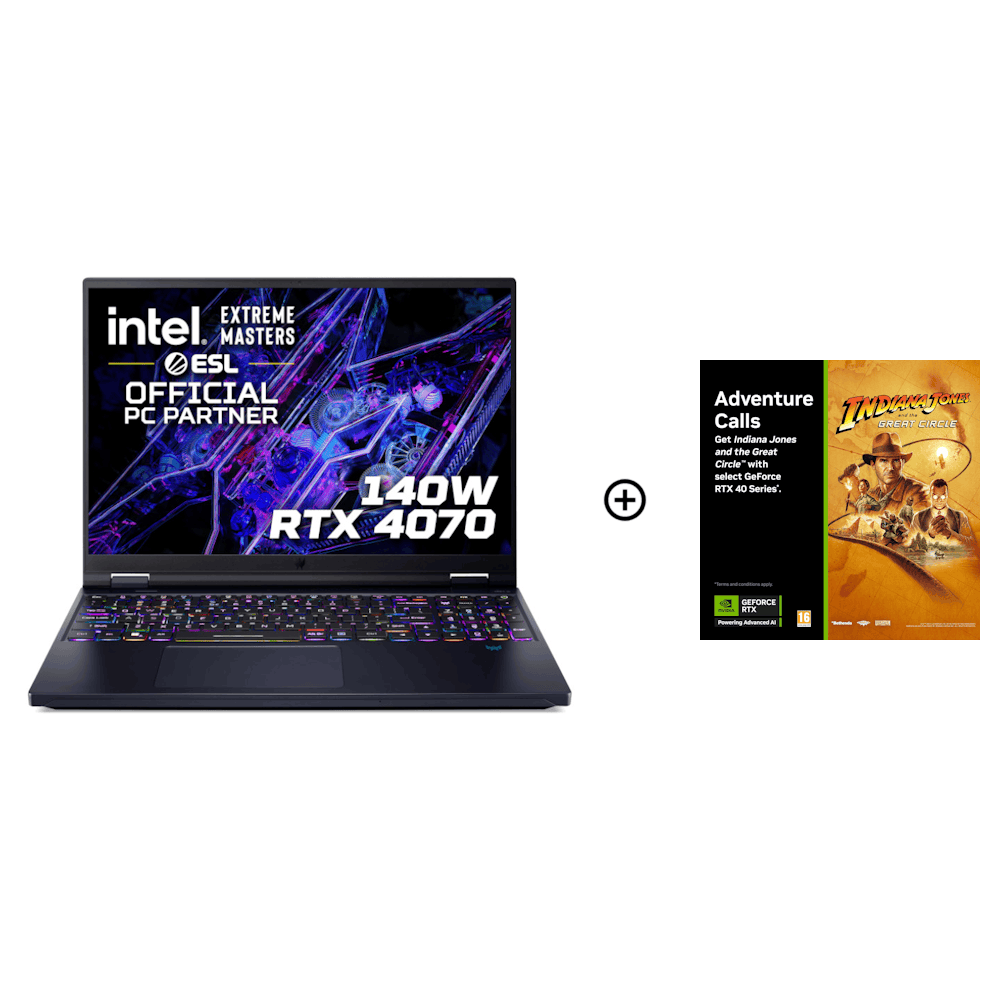 Acer Predator Helios 16 NVIDIA RTX 4070 16GB 16 WQXGA 250Hz Intel i9-14900HX Gaming Laptop