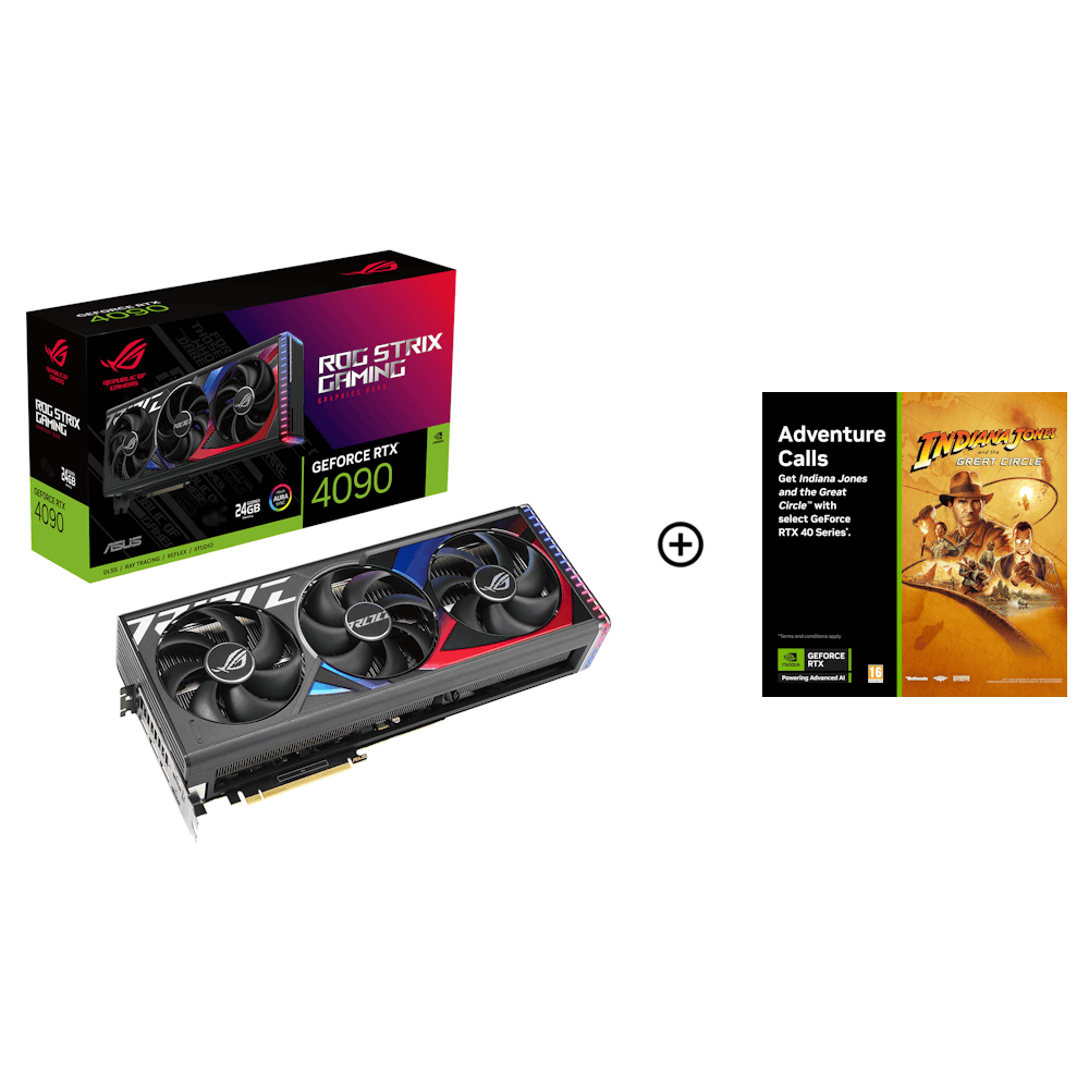 Asus GeForce RTX 4090 ROG Strix 24GB GDDR6X PCI-Express Graphics Card