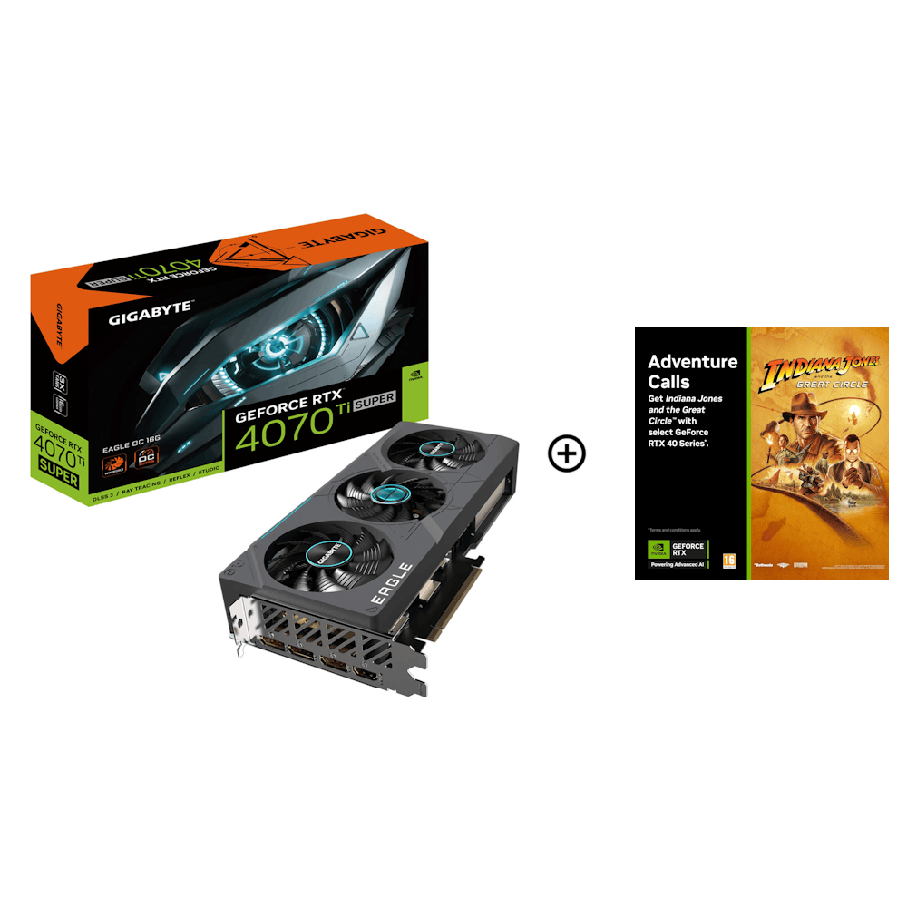 Gigabyte GeForce RTX 4070 Ti SUPER Eagle OC 16GB GDDR6X PCI-Express Graphics