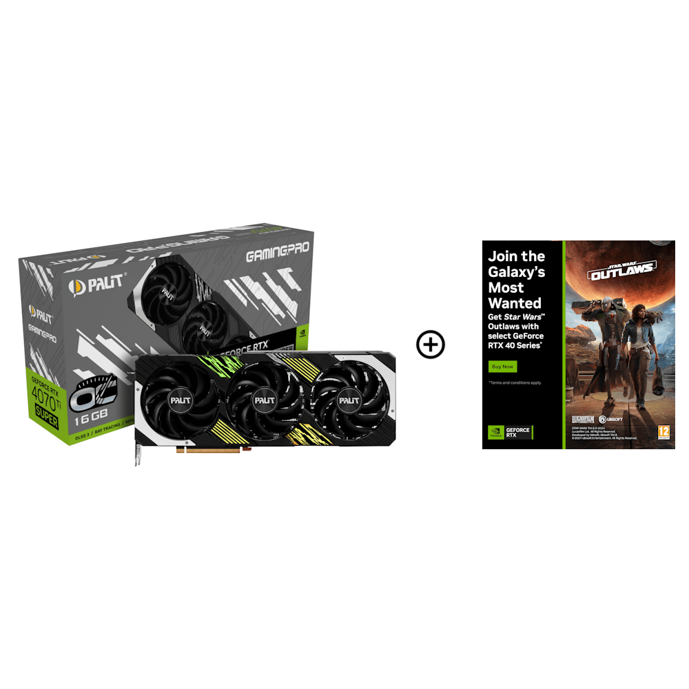 Palit GeForce RTX 4070 Ti SUPER GamingPro OC 16GB GDDR6X PCI-Express Graphics