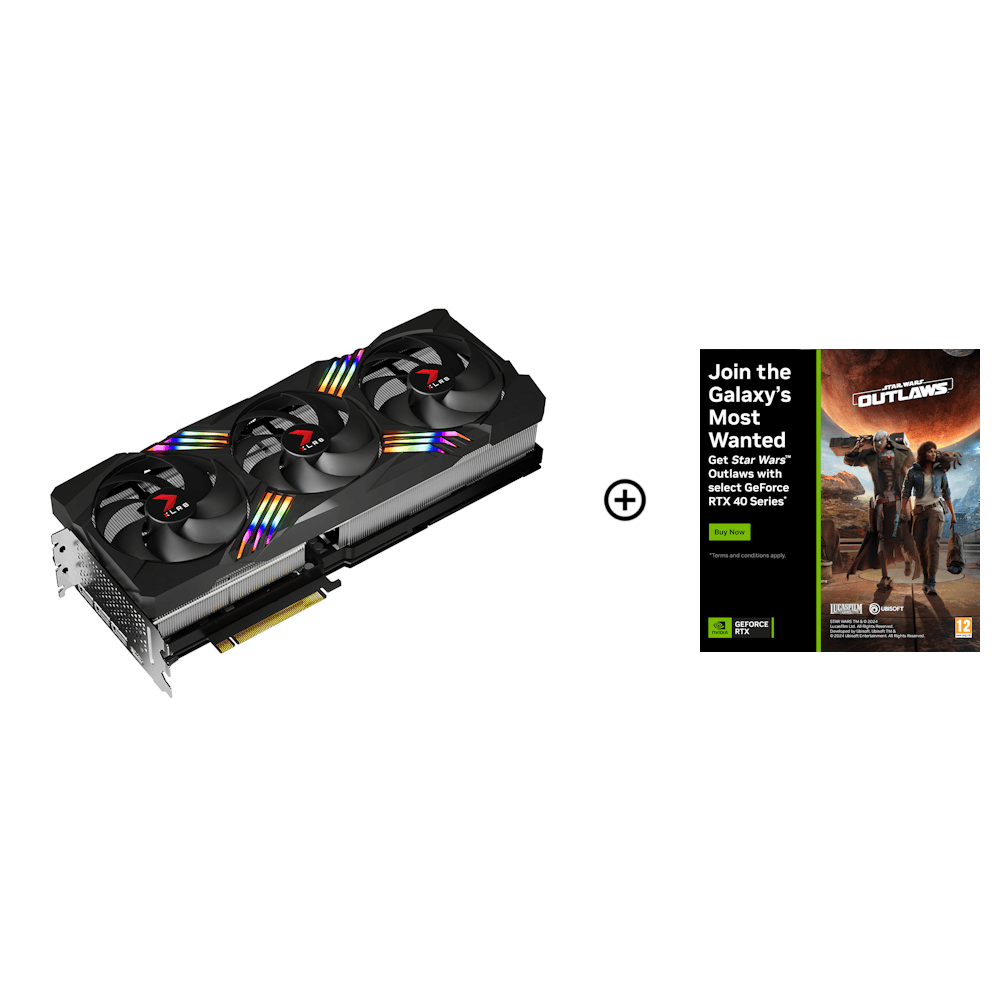 PNY GeForce RTX 4090 VERTO EPIC-X RGB 24GB GDDR6X PCI-Express Graphics Card