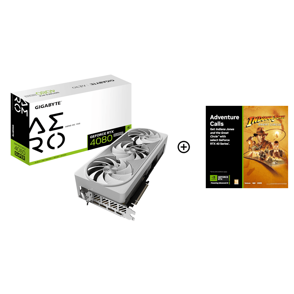 Gigabyte GeForce RTX 4080 SUPER Aero OC 16GB GDDR6X PCI-Express Graphics