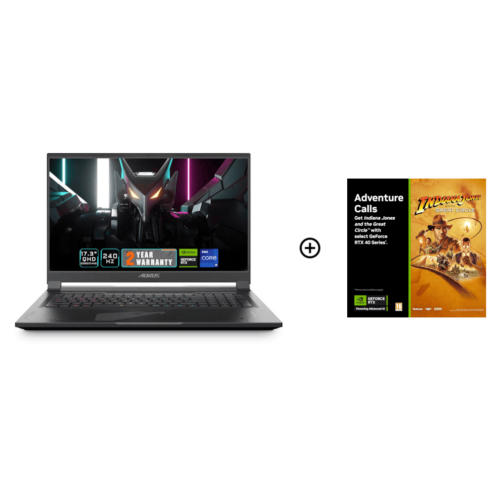 Gigabyte AORUS 17X NVIDIA RTX 4090, 32GB, 17.3 QHD 240Hz, i9-13980HX Gaming Laptop