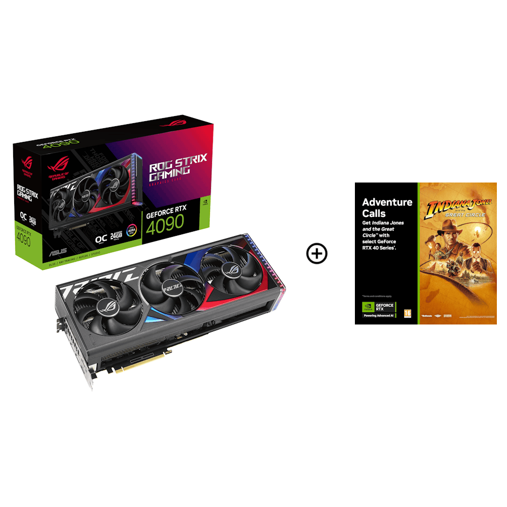 Asus GeForce RTX 4090 ROG Strix OC 24GB GDDR6X PCI-Express Graphics Card