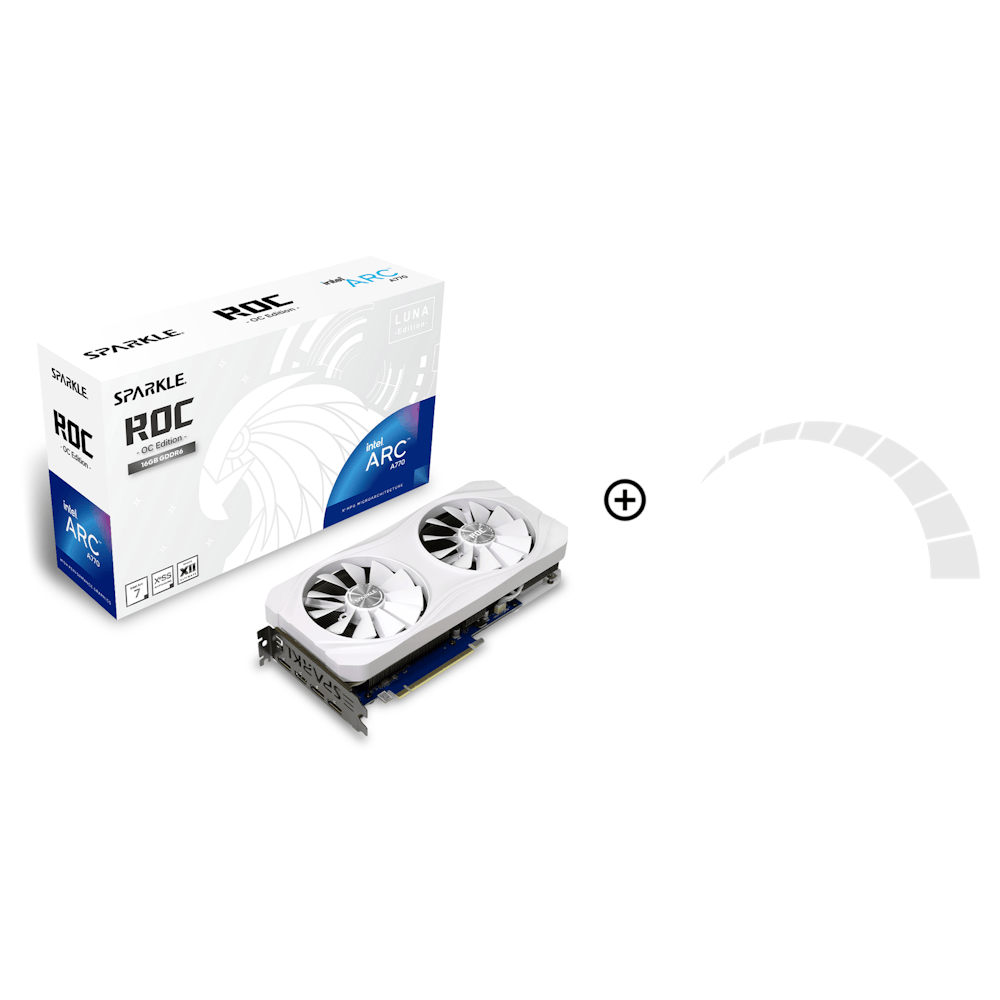 Sparkle Intel ARC A770 ROC Luna OC Edition 16GB GDDR6 Graphics Card