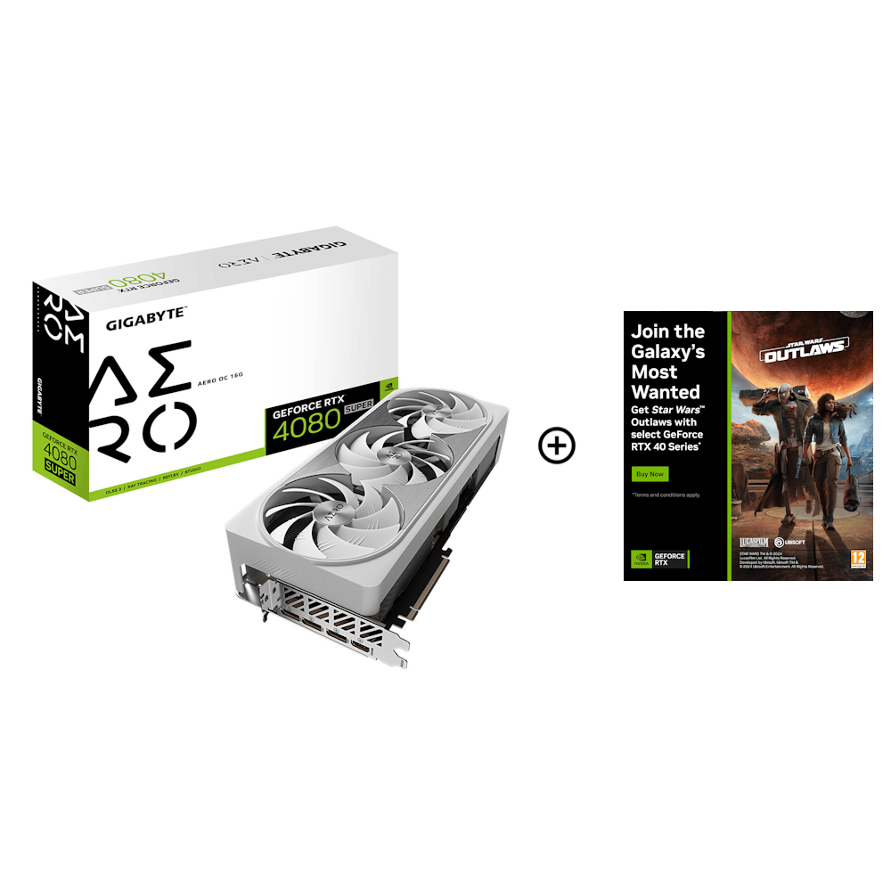 Gigabyte GeForce RTX 4080 SUPER Aero OC 16GB GDDR6X PCI-Express Graphics