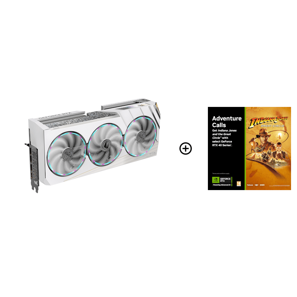 Gigabyte Aorus GeForce RTX 4080 SUPER XTREME ICE 16GB GDDR6X PCI-Express Graphic