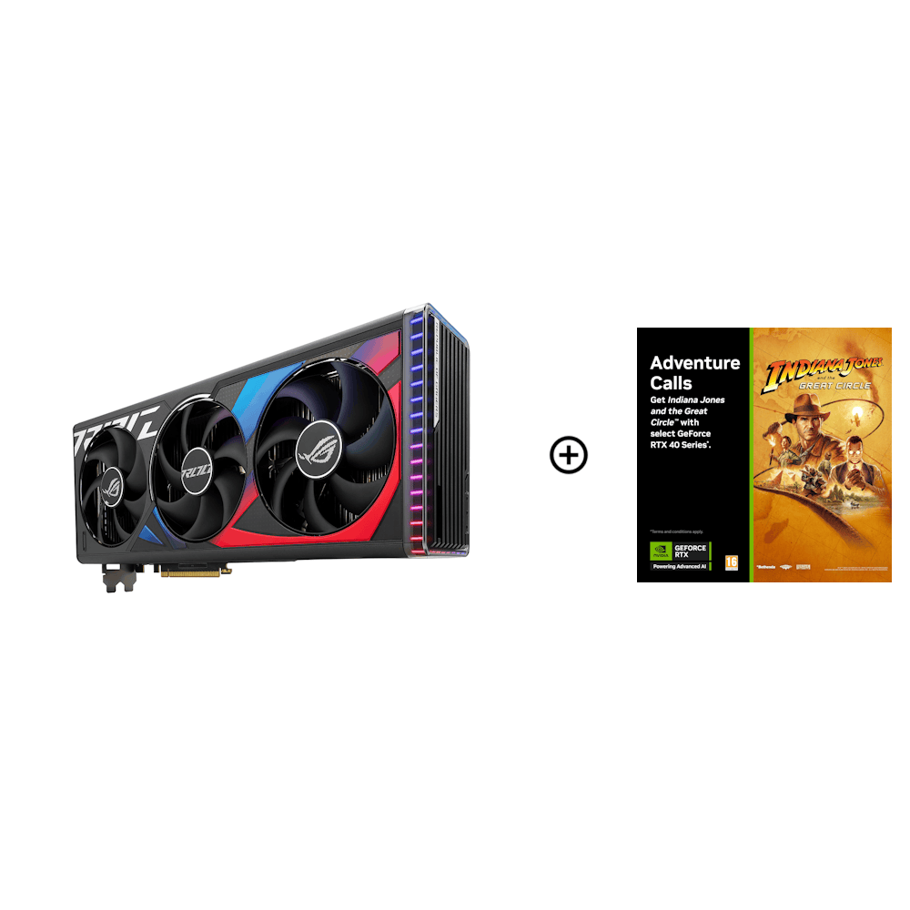 Asus GeForce RTX 4080 SUPER ROG Strix OC 16GB GDDR6X PCI-Express Graphics Card