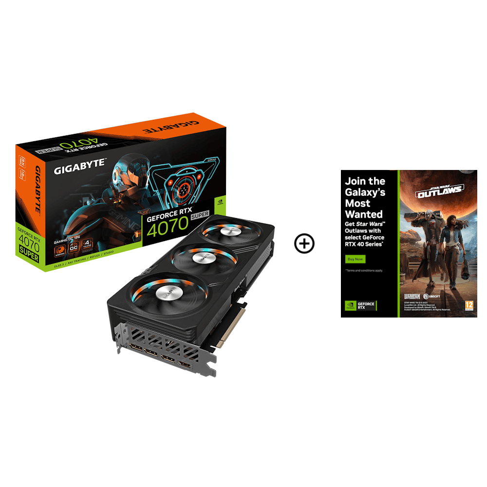 Gigabyte GeForce RTX 4070 SUPER Gaming OC 12GB GDDR6X PCI-Express Graphics