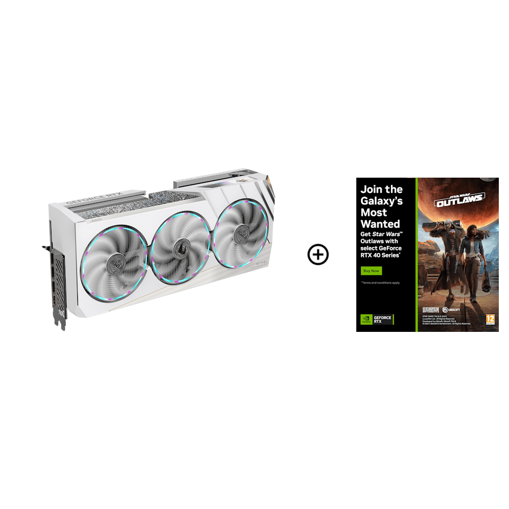 Gigabyte Aorus GeForce RTX 4080 SUPER XTREME ICE 16GB GDDR6X PCI-Express Graphic