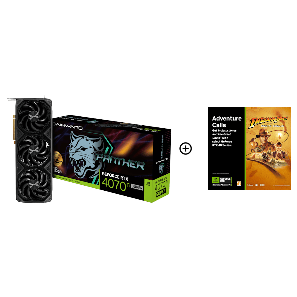 Gainward GeForce RTX 4070 Ti SUPER Panther OC 16GB GDDR6X PCI-Express Graphics