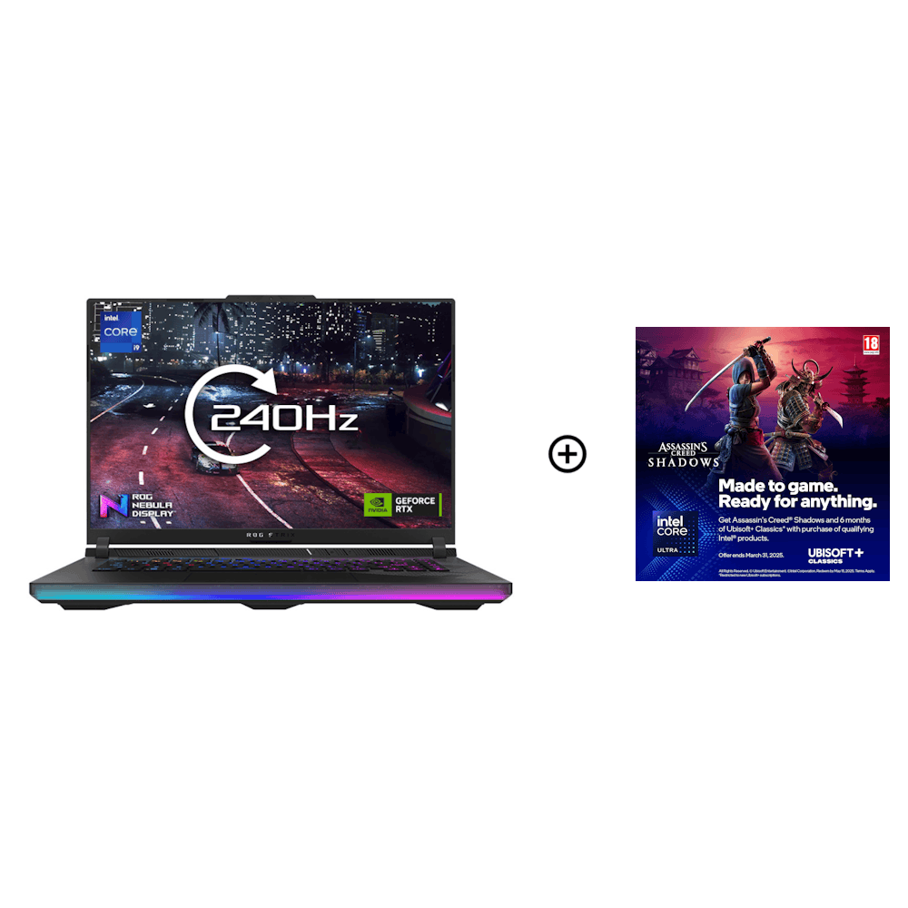 ASUS ROG Strix SCAR 16 NVIDIA RTX 4080 32GB 16.0 ROG Nebula Display WQXGA 240Hz Intel i9-14900HX Gaming Laptop