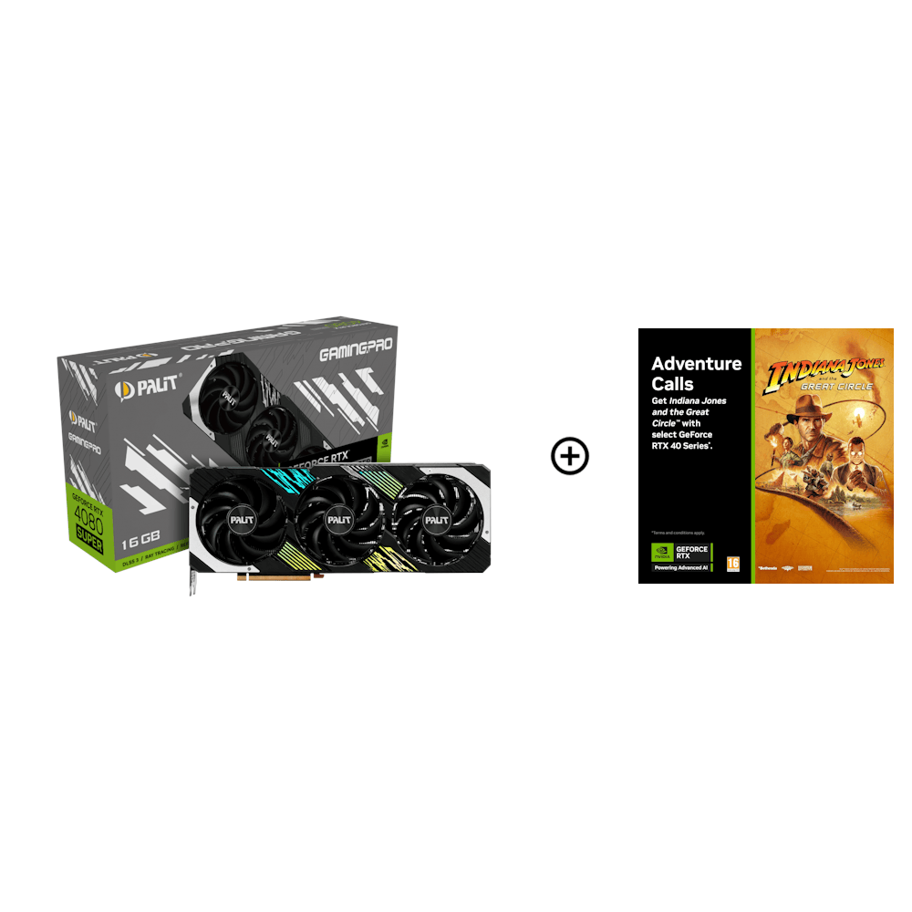 Palit GeForce RTX 4080 SUPER GamingPro 16GB GDDR6X PCI-Express Graphics Card