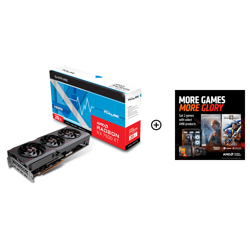 Sapphire Radeon RX 7900 XT Pulse 20GB GDDR6 PCI-Express Graphics Card