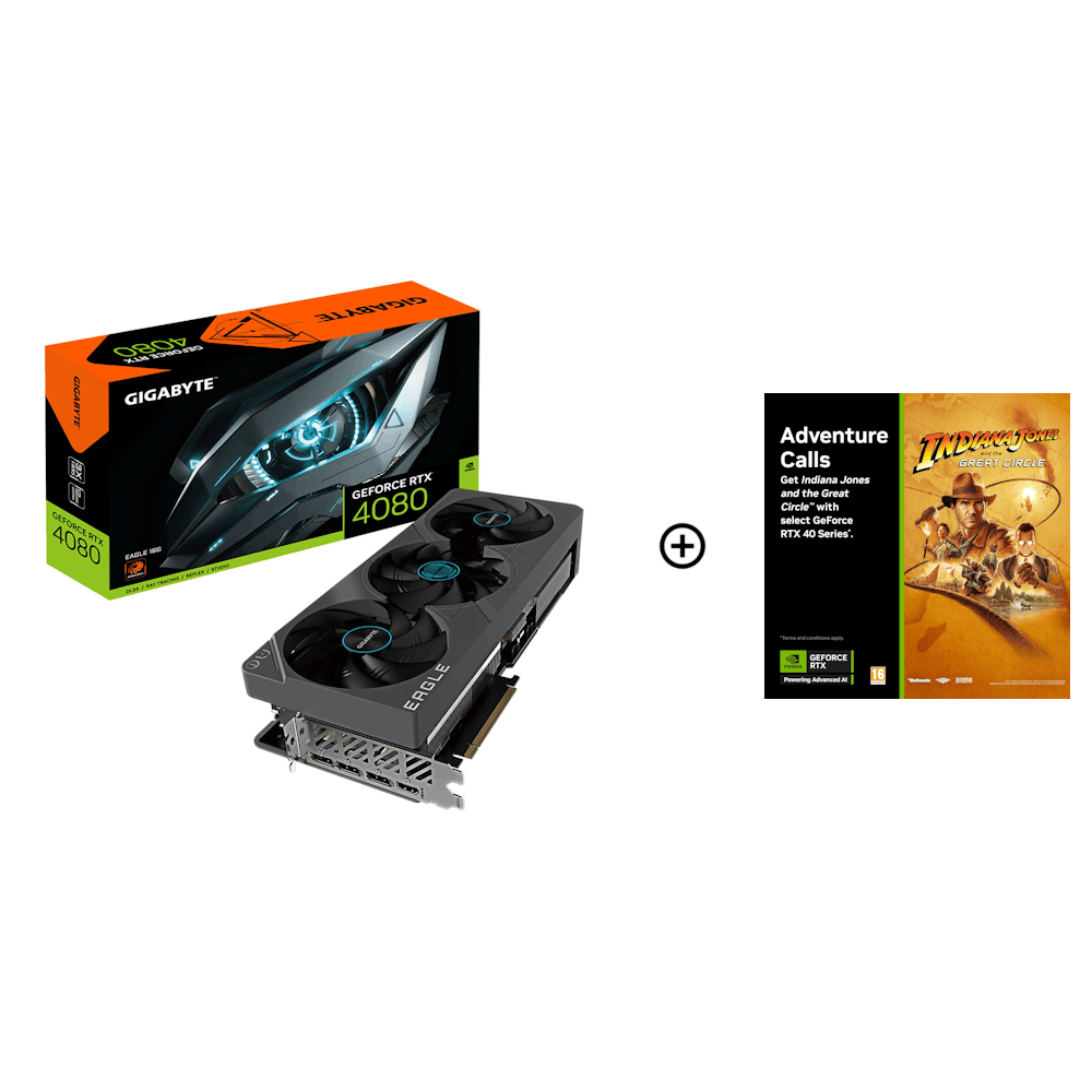 Gigabyte GeForce RTX 4080 Eagle 16GB GDDR6X PCI-Express Graphics Card