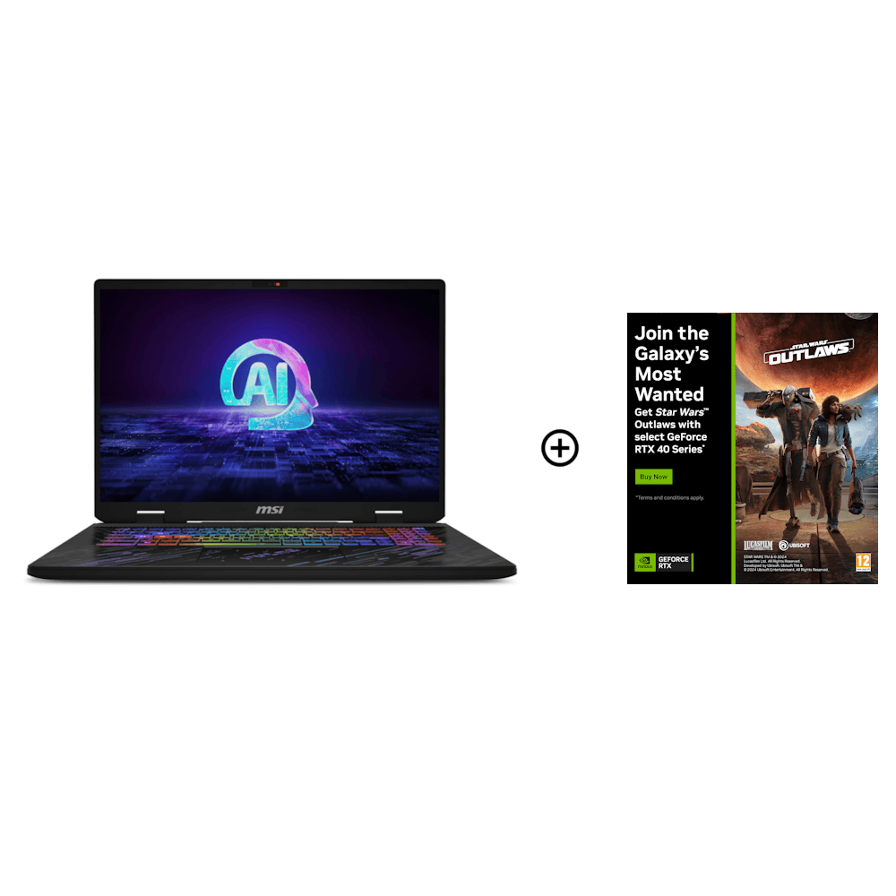 MSI Pulse 17 NVIDIA RTX 4070 16GB 17" QHD+ 240Hz Intel Ultra 9 185H Gaming Laptop