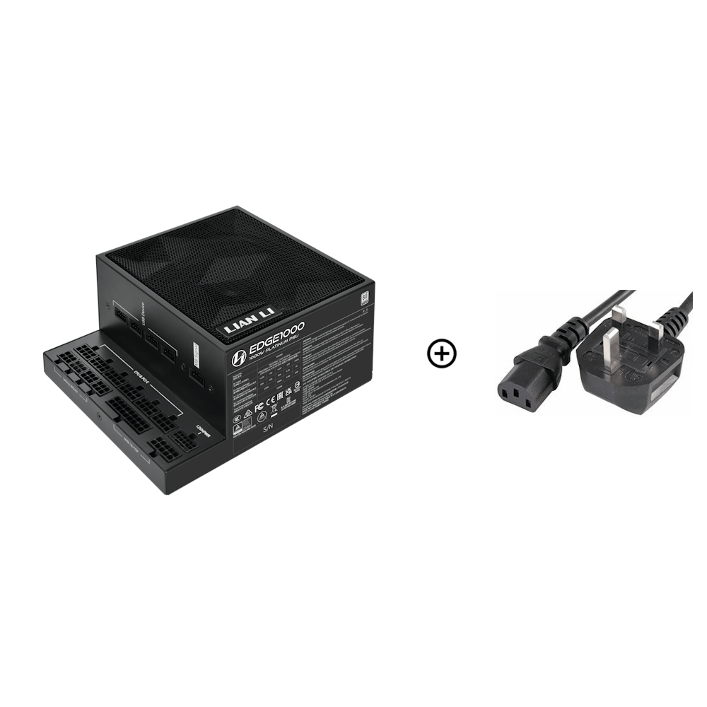 Lian Li EDGE 1000w 80 Plus Platinum Power Supply - Black