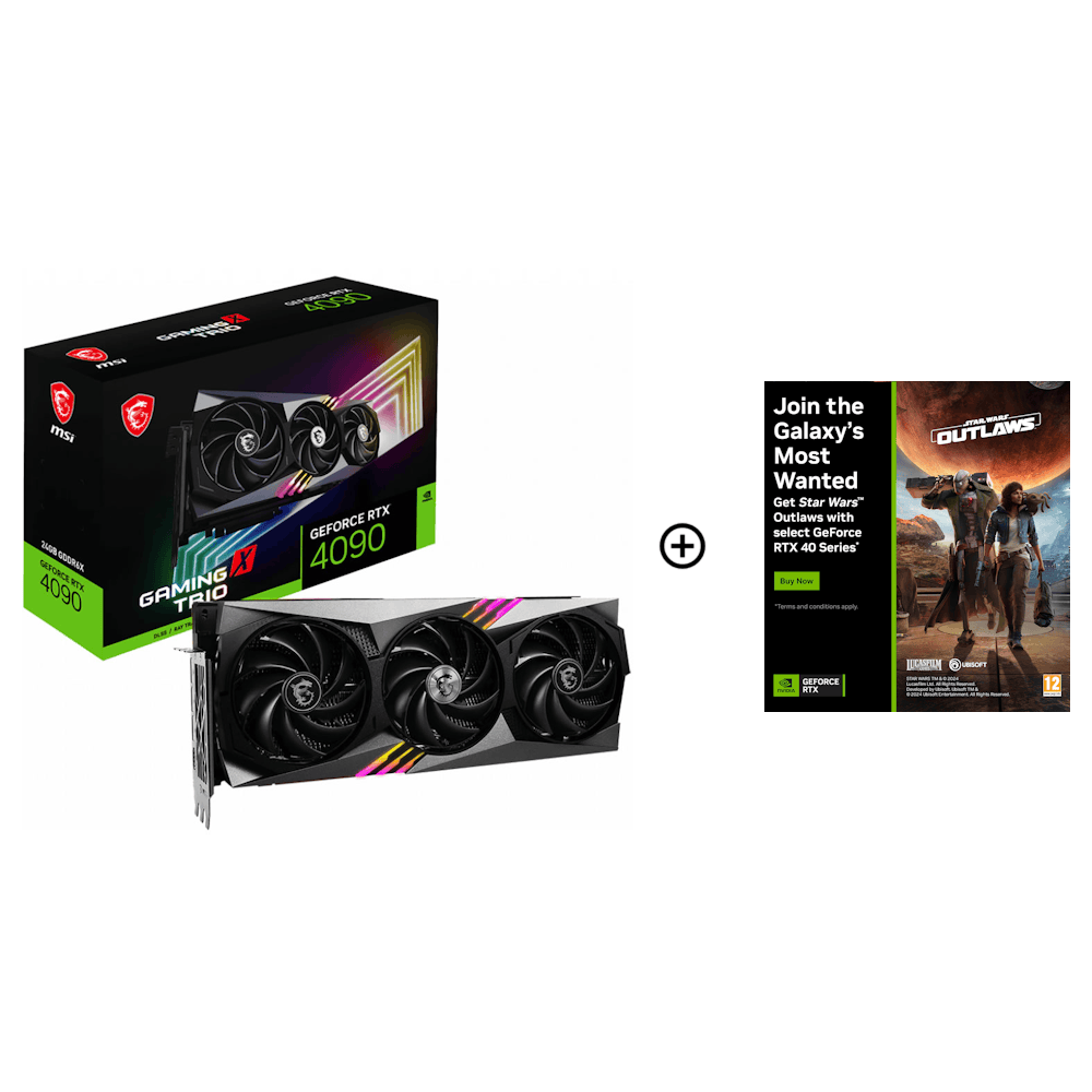 MSI GeForce RTX 4090 Gaming Trio X 24GB GDDR6X PCI-Express Graphics Card