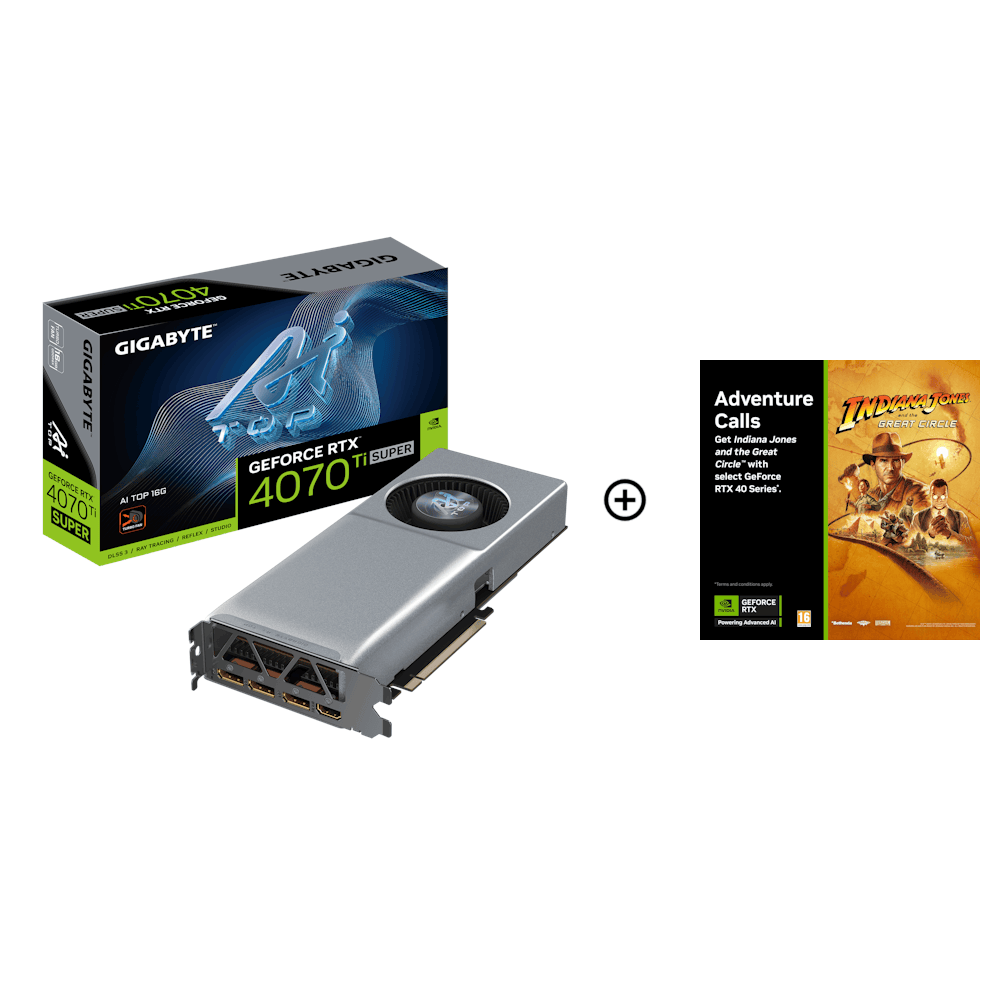 Gigabyte GeForce RTX 4070 Ti SUPER AI TOP 16GB GDDR6X PCI-Express Graphic