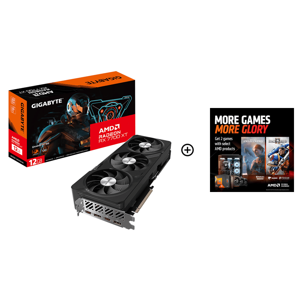 Gigabyte Radeon RX 7700 XT Gaming 12GB GDDR6 PCI-Express Graphics Card