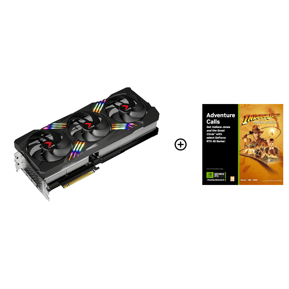 PNY GeForce RTX 4080 VERTO EPIC-X RGB 16GB GDDR6X PCI-Express Graphics Card