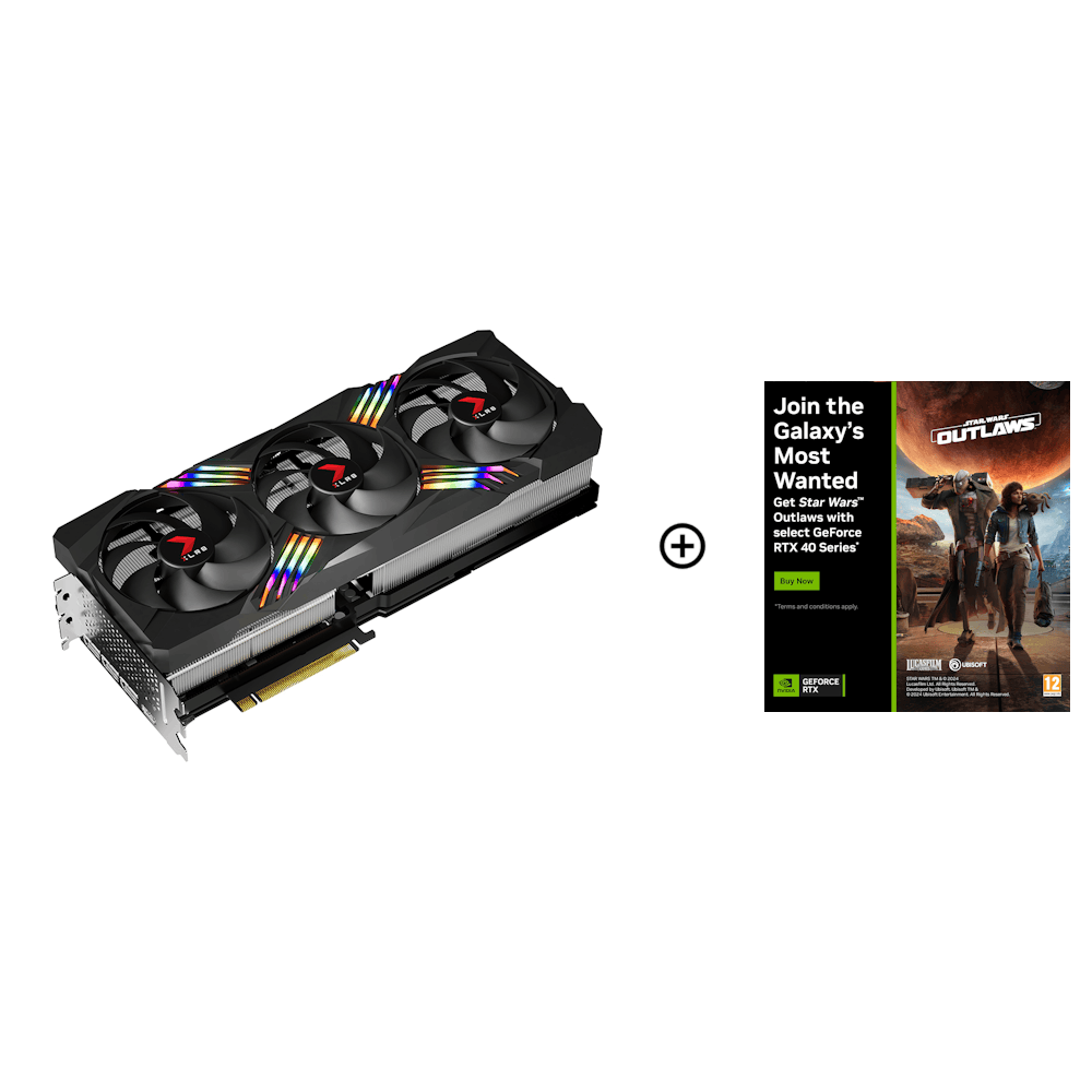 PNY GeForce RTX 4080 VERTO EPIC-X RGB 16GB GDDR6X PCI-Express Graphics Card