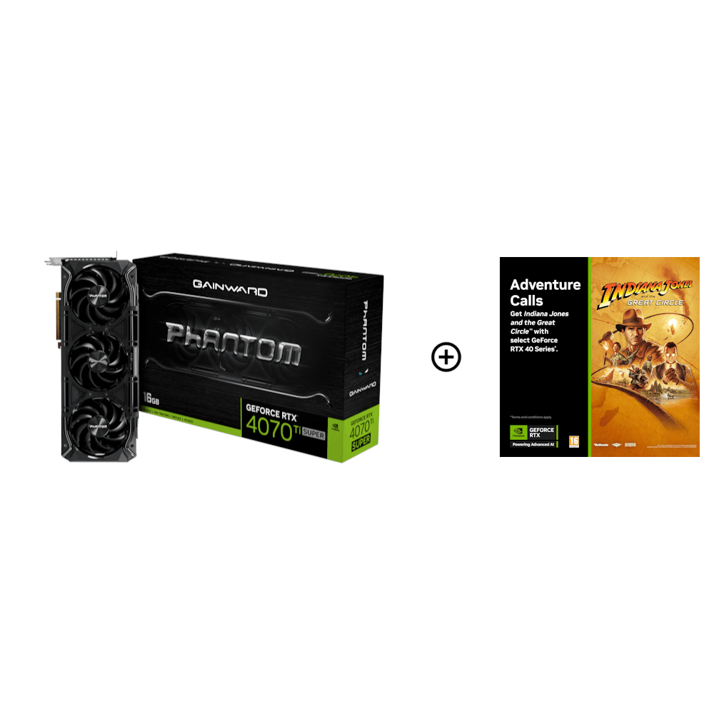 Gainward GeForce RTX 4070 Ti SUPER Phantom 16GB GDDR6X PCI-Express Graphics