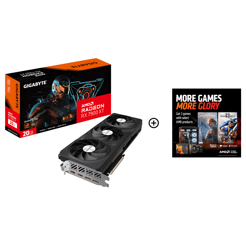 Gigabyte Radeon RX 7900 XT Gaming OC 20GB GDDR6 PCI-Express Graphics Card