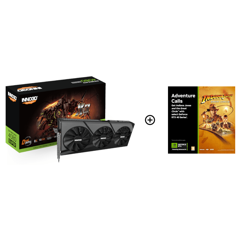 Inno3D GeForce RTX 4080 SUPER X3 16GB GDDR6X PCI-Express Graphics Card