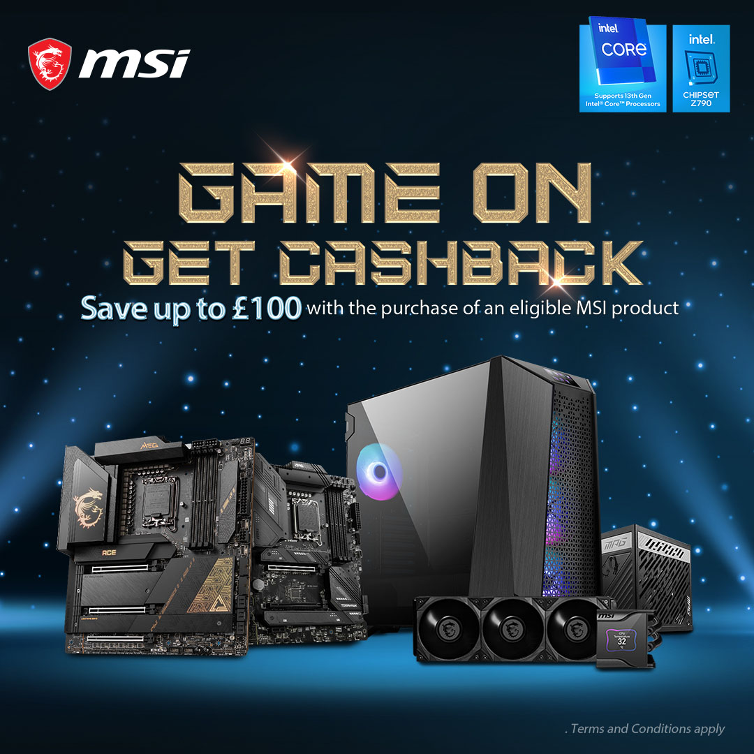 Game On, Get Cashback with MSI