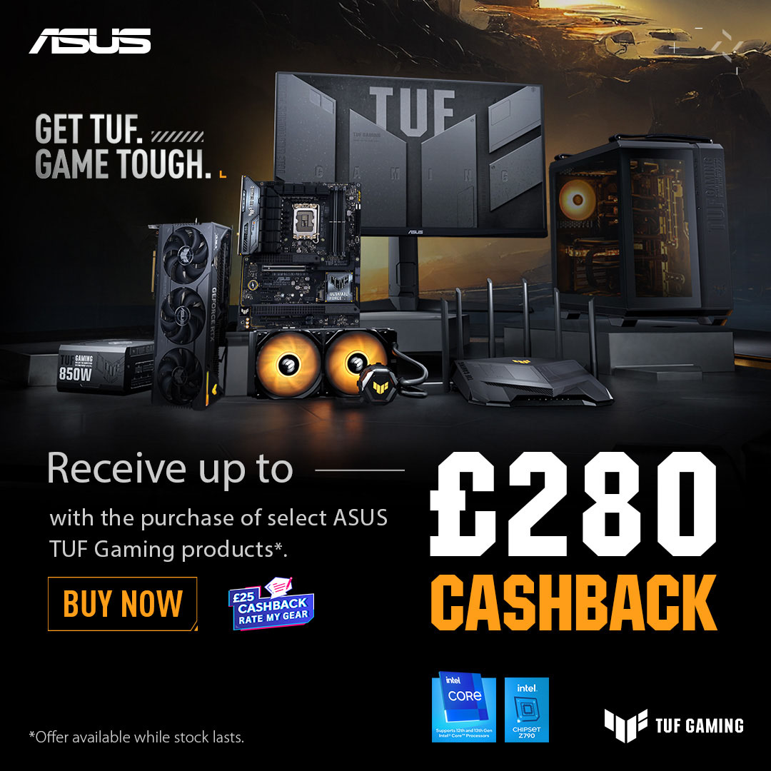Get TUF. Game Tough with ASUS Cashback