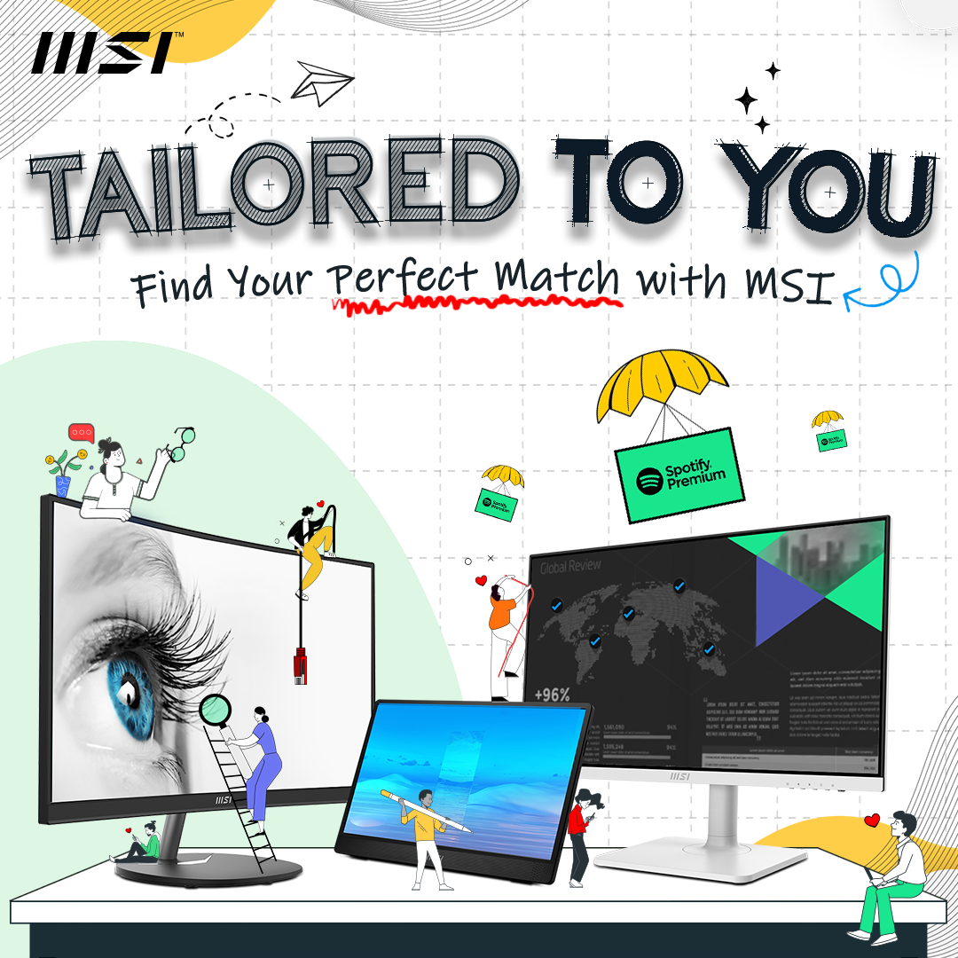 MSI Tailored to You get 6 months free Spotify Premium