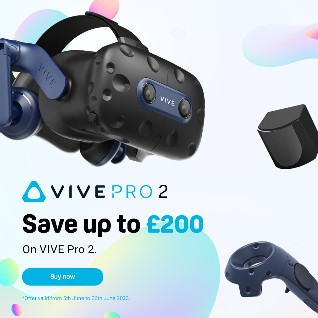 Save up to £200 on VIVE Pro 2