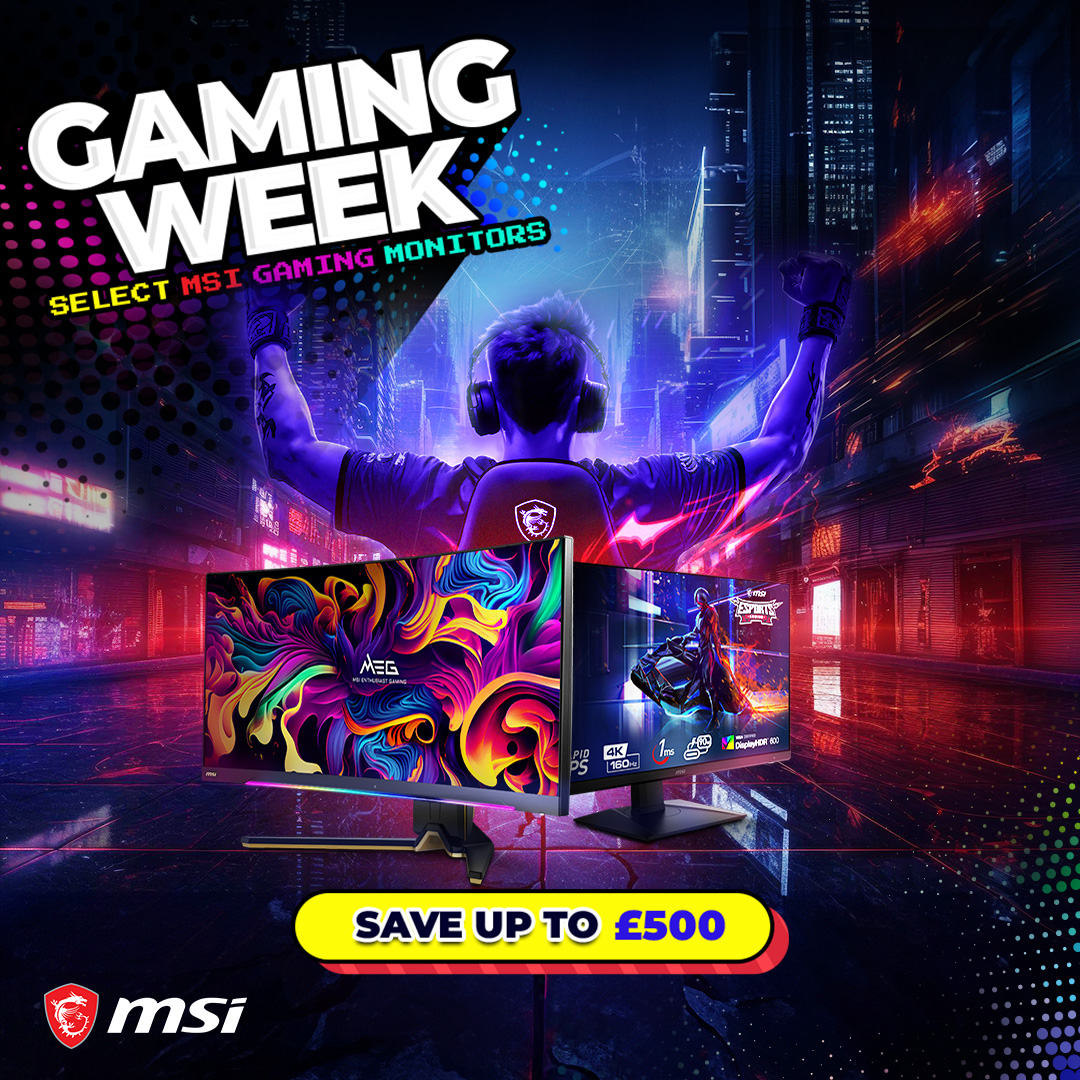 Save on eligible MSI Gaming Monitors in the MSI Gaming Week!